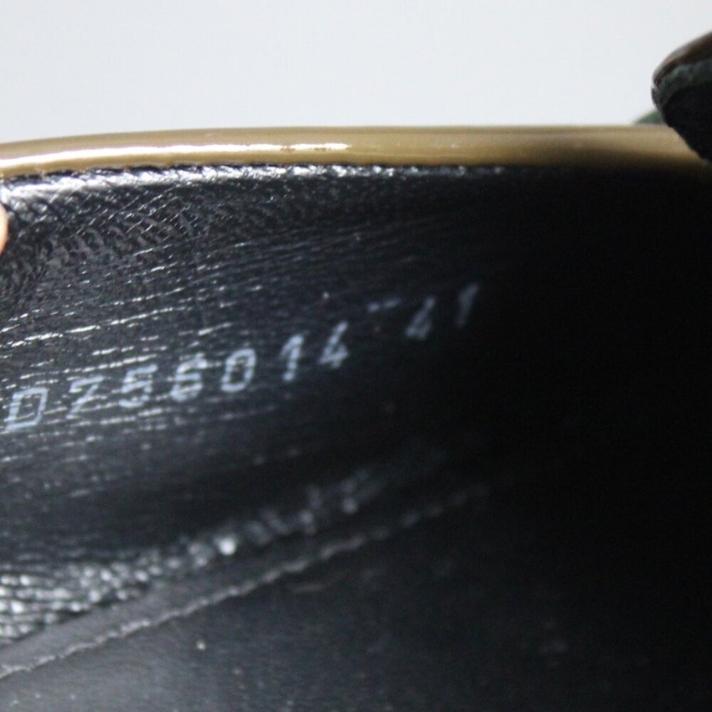 AGL Green Patent Leather Monique Bit Chunky Platform Loafers Size 41 EU / 11 US - Picture 7 of 10